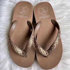 Lady Lanell’s sandals with Swarovski Crystals